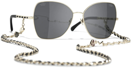 Chanel Gouden zonnebril, veelzijdig en stijlvol Chanel , Yellow , Dames - 59 MM