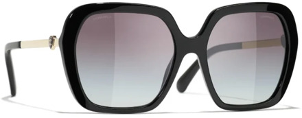 Chanel Iconische zonnebril - C622/S6 Chanel , Black , Dames - 52 MM