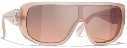 Chanel Iconische zonnebril met uniforme lenzen Chanel , Pink , Dames - 53 MM