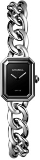 Chanel Première Catena Gourmette Horloge Chanel , Black , Dames - ONE Size