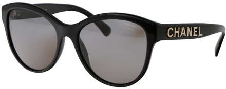 Chanel Stijlvolle zonnebril met model 0Ch5458 Chanel , Black , Dames - 55 MM