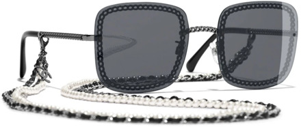 Chanel Sunglasses Chanel , Gray , Dames - 57 MM