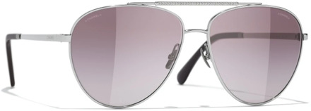 Chanel Sunglasses Chanel , Gray , Unisex - 57 MM