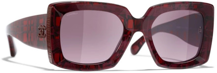 Chanel Sunglasses Chanel , Red , Dames - 53 MM