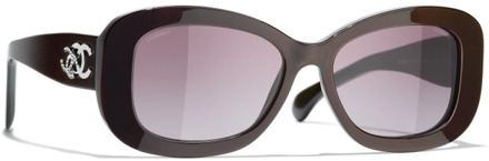 Chanel Sunglasses Chanel , Red , Dames - 57 MM