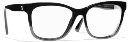 Chanel Zwarte Optische Frame met Accessoires Chanel , Black , Dames - 51 MM