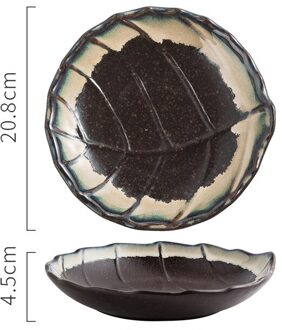 Chanshova 6/8 Inch Keramische Retro Stijl Salade Personalit Dessert Fruitschaal Sojasaus Schotel China Porselein G302 7