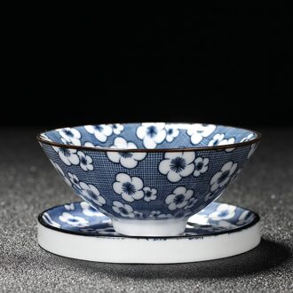 Chanshova 60Ml Traditionele Chinese Stijl Keramische China Blauw En Wit Porselein Thee Kop En Schotel Sets Thee Kom H518 7