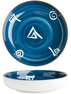 Chanshova 8/10 Inch Handgemaakte Keramische Kom Persoonlijkheid Kom Noodle Salade Platen Porselein Eetkamer Platen Servies G210 3