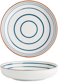 Chanshova 8/10 Inch Handgemaakte Keramische Kom Persoonlijkheid Kom Noodle Salade Platen Porselein Eetkamer Platen Servies G210 4