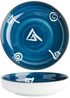Chanshova 8/10 Inch Handgemaakte Keramische Kom Persoonlijkheid Kom Noodle Salade Platen Porselein Eetkamer Platen Servies G210 7