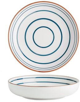 Chanshova 8/10 Inch Handgemaakte Keramische Kom Persoonlijkheid Kom Noodle Salade Platen Porselein Eetkamer Platen Servies G210