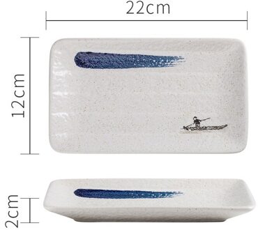 Chanshova 8 Inch Keramische Retro Stijl Salade Persoonlijkheid Dessertbord Restaurant Schotel Lade Servies China Porselein G292 1