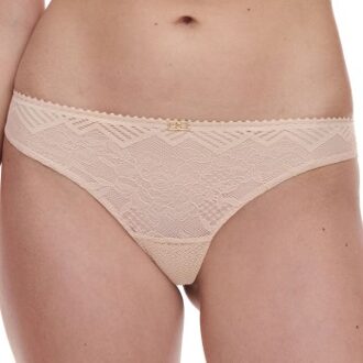 Chantelle Origins Lace Thong * Actie * Beige,Zwart - 36,38,40,42,44