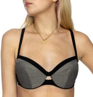 Chantelle Vibrant Covering Underwire Bikini Bra * Actie * Blauw,Zwart - C 75,D 70,D 75,E 75,E 80,E 85,F 75,F 85,G 75,G 80,G 85