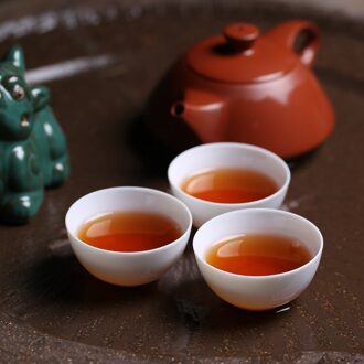 Chaoshan Traditionele Kungfu Thee Cup Mini Thee Cup Keramische Witte Jade Zuiver Wit Kleine Kungfu Thee Set Thee Cup