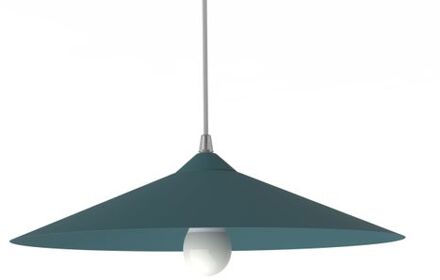 Chapeau Hanglamp, 1xe27, Metaal, Blauw Mediterraan, D40cm