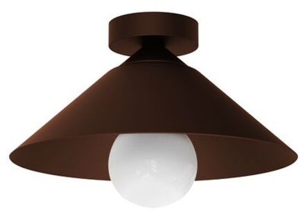 Chapeau Plafondlamp, 1xe27, Metaal, Bruin Corten, D25cm