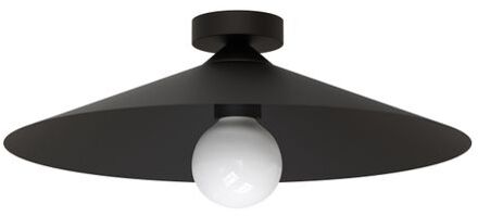 Chapeau Plafondlamp, 1xe27, Metaal, Zwart Mat, D40cm