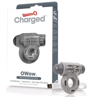Charged OWow Vooom Mini Vibrerende Cockring - Grijs