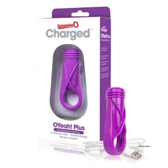 Charged Oyeah Plus Vibrerende Cockring - Paars