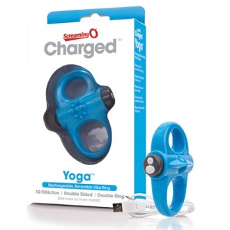 Charged Yoga Vooom Mini Vibrerende Cockring - Blauw