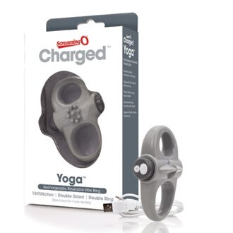 Charged Yoga Vooom Mini Vibrerende Cockring - Grijs