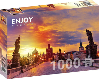 Charles Bridge at Sunset - Prague Puzzel (1000 stukjes)
