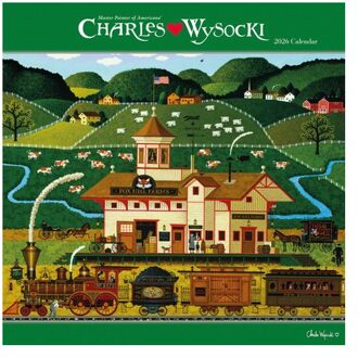 Charles Wysocki Americana Square Wall Su - Carousel Worldwide