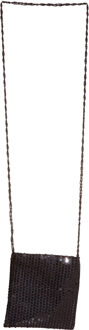 Charleston tasje - met pailletten - zwart - voor dames - carnaval