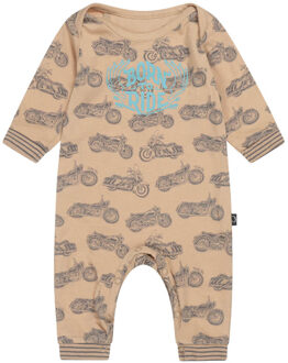 Charlie Choe Baby jongens pyjama aop born to ride sand Beige - 56