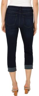Charlie Crop Skinny Brede Gerolde Manchet Destiny Donker jeans Donkerblauw - 30 (Taille)