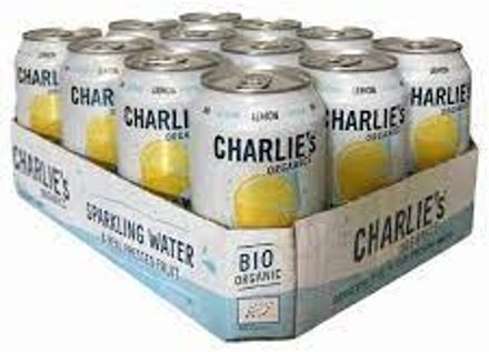 Charlie's - Natural Soa Sparkling Water Lemon 330ml 12 Blikjes