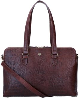 Charlotte Laptoptas 13.3 Croco Brown