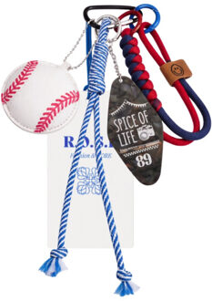 Charm baseball retro | maat: one | | dames - maat One size Blauw
