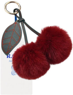 Charm cherry fur | maat: one | | dames - maat One size Bordeaux