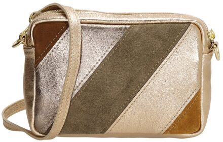 Charm London Anna Schoudertas Taupe Damestas Multicolor - H 13 x B 20 x D 5