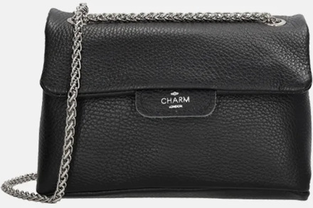 Charm London Anna Shoulderbag black damestas Zwart - H 14 x B 21 x D 7 cm