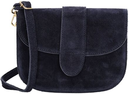 Charm London Anna Shoulderbag blue damestas Blauw - H 16 x B 21 x D 6 cm