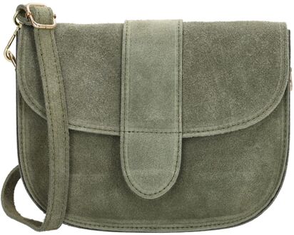 Charm London Anna Shoulderbag pistache damestas Groen - H 16 x B 21 x D 6 cm