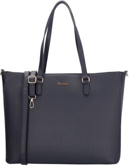 Charm London Birmingham Laptopbag 15.6" blue damestas Blauw - H 31.5 x B 45.5 x D 13 cm