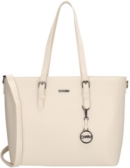 Charm London Birmingham Shopper 15,6" beige - H 32.5 x B 47 x D 14.5