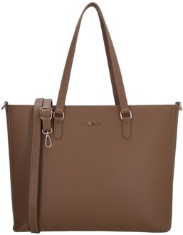 Charm London Birmingham Shopper mocca damestas Bruin - H 31.5 x B 45.5 x D 13 cm