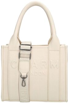 Charm London Bond Handbag broken white handtas dames Wit - H 21 x B 26 x D 13 cm