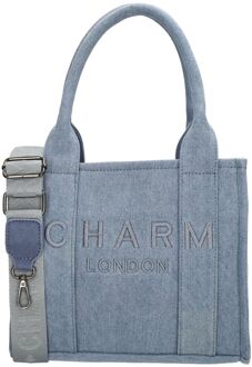 Charm London Bond Handbag lightblue handtas dames Blauw - H 21 x B 26 x D 13 cm