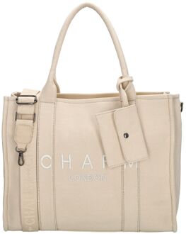 Charm London Bond Laptopbag sand damestas Zand - H 34 x B 42 x D 16 cm