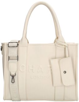Charm London Bond Shopper broken white damestas Wit - H 27 x B 34 x D 15 cm
