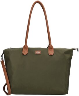 Charm London Buckingham Laptopbag olive green Groen - H 51 x B 33 x D 14