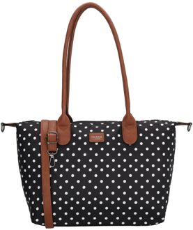Charm London Buckingham Shopper black handtas dames Zwart - H 25 x B 42 x D 15 cm