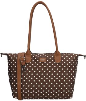 Charm London Buckingham Shopper brown handtas dames Bruin - H 25 x B 42 x D 15 cm
